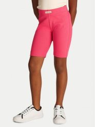 Calvin Klein Jeans Kolarki IG0IG02885 Różowy Slim Fit. Czerwone spodenki dla dziewczynek Calvin Klein Jeans, bez wzorów, z bawełny. Za 89.99 zł.