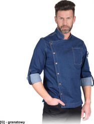 R.E.I.S. AMOROSO - męska bluza z długim rękawem, stójka, 6 zatrzasków, 95% bawełna, 5% spandex, 260 g/m2 M. Bluzy męskie R.E.I.S., m, bez wzorów, z bawełny, bez kaptura. Za 141.85 zł.