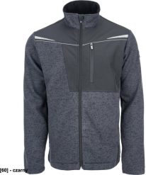 CERVA Sweter męski CERVA Stirling Stretch z suwakiem, kieszeniami bocznymi i napiersiową, odblaskowy, dziany, trykotowy - czarny 4XL. Czarne swetry przez głowę męskie CERVA, m, bez wzorów, bez kołnierzyka. Za 120.45 zł.