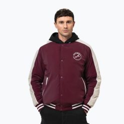 Kurtka męska Pitbull Manolito Baseball. Czerwone kurtki sportowe męskie PITBULL, m, bez wzorów, z nylonu. Za 309.99 zł.