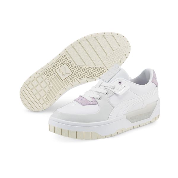 Baskets Femme CALI DREAM WNS Puma 02-P Wht-Nimbus Cloud-Whi 383112 Blanc Puma. Białe obuwie sportowe damskie Puma, bez wzorów, z materiału, trekkingowe. Za 269.00 zł.