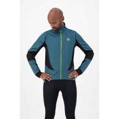 Kurtka rowerowa męska Rogelli Brave, softshell. Czarne buty sportowe męskie Rogelli, m, bez wzorów, z softshellu, rowerowe. W wyprzedaży za 231.00 zł.
