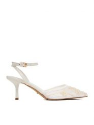 DeeZee Czółenka CEO-CD25-09-3 Biały. Białe czółenka damskie DeeZee, bez wzorów, z materiału, bez obcasa, bez zapięcia. Za 159.99 zł.