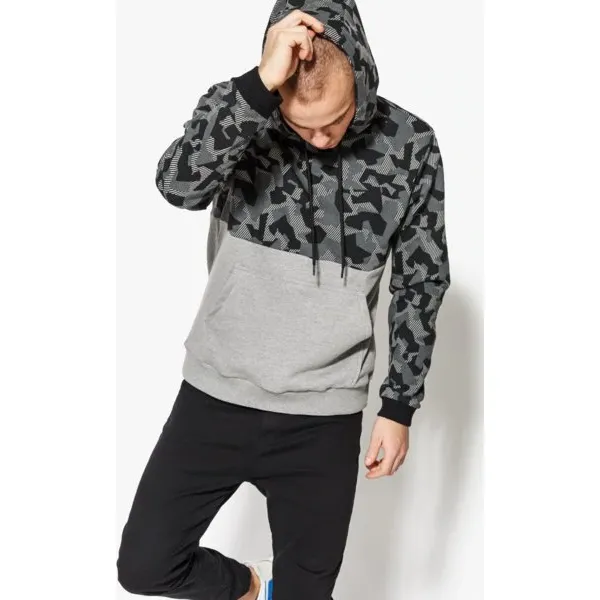 Confront Bluza More , szary, rozmiar XL. Szare bluzy męskie Confront, m, bez wzorów, z bawełny, bez kaptura. W wyprzedaży za 79.99 zł.