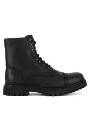 Hunter Trapery CHESTER-01 MI08 Czarny. Czarne śniegowce i trapery męskie Hunter, ze skóry, bez zapięcia. Za 449.99 zł.