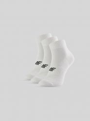 4F Skarpetki krótkie (3-pack) męskie - białe 39-42. Białe skarpety męskie 4f, bez wzorów, z bawełny. Za 49.99 zł.