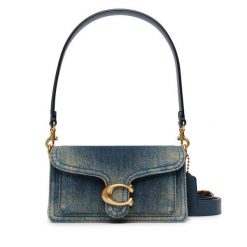 Torebka Coach. Niebieskie torebki do ręki damskie Coach, bez wzorów, klasyczne, bez dodatków. Za 1,659.00 zł.