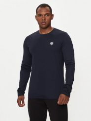 EA7 Emporio Armani Longsleeve 8NPT17 PJRGZ 1562 Granatowy Regular Fit. Niebieskie bluzki z długim rękawem męskie EA7 Emporio Armani, m, bez wzorów, z syntetyku, bez kołnierzyka. Za 219.99 zł.