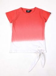 Koszulka z bawełna na co dzień na siłownię. Niebieskie t-shirty i topy dla dziewczynek LEONE 1947 APPAREL, bez wzorów, z bawełny, bez ramiączek. Za 63.11 zł.