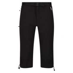 Męskie Spodenki Xert Stretch III Stretch Active Capri Shorts. Czarne krótkie spodenki sportowe męskie Regatta, m, bez wzorów, trekkingowe. Za 121.99 zł.