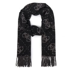 Szalik Guess. Czarne szaliki i chusty damskie Guess, z aplikacjami. Za 234.99 zł.