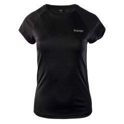 Koszulka damska Hi-Tec Lady Alna - czarna, Rozmiar L. Czarne obuwie sportowe damskie Hi-tec, bez wzorów, do biegania. Za 49.99 zł.