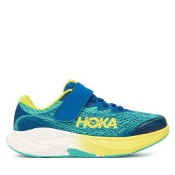 Sneakersy Hoka. Zielone trampki i tenisówki chłopięce HOKA, bez wzorów, bez zapięcia. Za 359.99 zł.