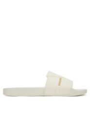 Calvin Klein Klapki Pool Slide Double T HM0HM01752 Biały. Białe klapki męskie Calvin Klein, z tworzywa sztucznego. Za 159.99 zł.