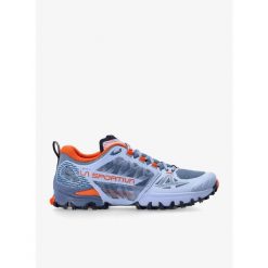 Buty trailowe damskie La Sportiva Bushido III GTX. Niebieskie obuwie sportowe damskie La Sportiva, bez wzorów, do biegania. Za 810.75 zł.