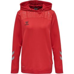 Damska bluza z kapturem Hummel hmlLEAD poly. Czerwone bluzy damskie Hummel, m, bez wzorów, z materiału, z kapturem, na fitness i siłownię. W wyprzedaży za 146.60 zł.