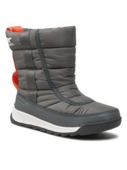 Sorel Śniegowce Youth Whitney™ II Puffy Mid Wp NY3873-054 Szary. Szare buty zimowe dziewczęce Sorel, z materiału, bez zapięcia. Za 399.99 zł.