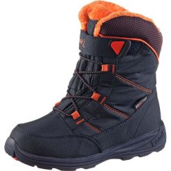 Botki zimowe w kolorze granatowo-pomarańczowym. Buty sportowe chłopięce marki Dziecięce obuwie sportowe. W wyprzedaży za 162.95 zł.