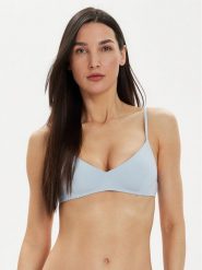 Tommy Hilfiger Góra od bikini UW0UW05307 Błękitny. Niebieskie bikini damskie Tommy Hilfiger, xl, bez wzorów. Za 129.99 zł.