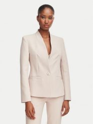 Rinascimento Marynarka CFC0130153003 Beżowy Slim Fit. Brązowe żakiety damskie Rinascimento, s, bez wzorów, z syntetyku. Za 784.99 zł.