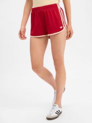 Adidas Originals spodenki sportowe Kobiety Sztuczne włókno czerwony, L. Czerwone szorty sportowe damskie adidas Originals, l, bez wzorów, z włókna, sportowe, do biegania. Za 179.95 zł.