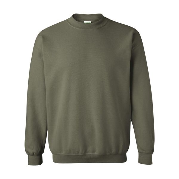 Bluza Rozpinana Z Grubej Mieszanki Dla Dorosłych Unisex. Zielone bluzy męskie Gildan, m, bez wzorów, bez kaptura. Za 63.99 zł.