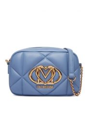 LOVE MOSCHINO Torebka JC4038PP1PLC0700 Niebieski. Niebieskie listonoszki damskie Love Moschino, bez wzorów, ze skóry, bez dodatków. Za 879.99 zł.