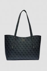 GUESS Szara damska shopperka Brenton. Szare torebki do ręki damskie Guess, z aplikacjami, ze skóry ekologicznej, eleganckie, bez dodatków. W wyprzedaży za 430.99 zł.