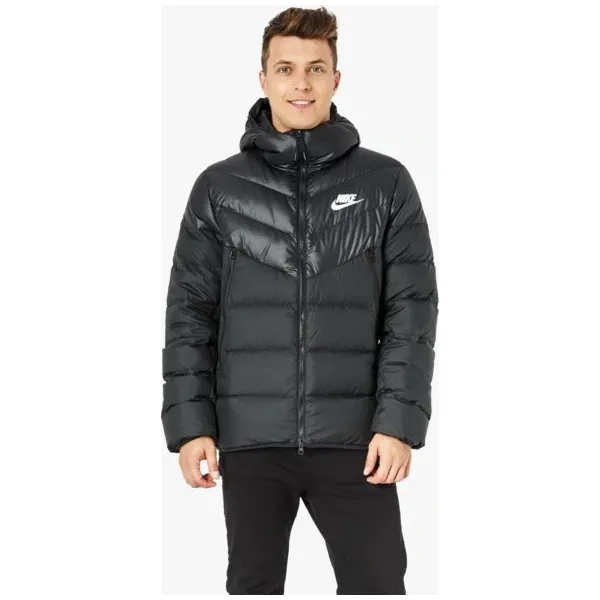 Nike Kurtka M Nsw Dwn Fill Wr Jkt Hd , czarny, rozmiar XXL. Czarne kurtki męskie Nike, na zimę, m, bez wzorów, z materiału, bez kaptura. Za 599.99 zł.
