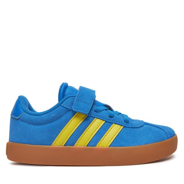 Sneakersy adidas. Niebieskie trampki i tenisówki chłopięce Adidas, bez wzorów, bez zapięcia. Za 159.99 zł.