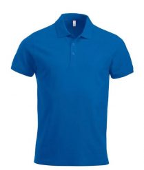 Clique Classic Lincoln S/S męska koszulka polo z bawełny, nowoczesny krój. Niebieskie koszulki polo męskie CLIQUE, m, bez wzorów, z bawełny, klasyczne, bez ramiączek. Za 121.45 zł.