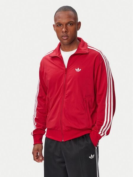 Adidas Bluza Firebird KW0116 Czerwony Regular Fit. Czerwone bluzy męskie Adidas, m, bez wzorów, z syntetyku, bez kaptura. Za 296.99 zł.