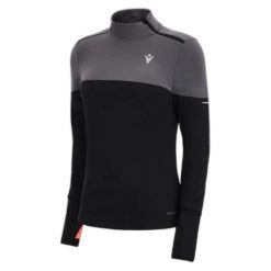Bluza damska 1/4 zip Macron FCC Deliaer. Czarne bluzy damskie Macron, bez wzorów, bez kaptura. Za 312.80 zł.