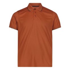 Koszulka męska turystyczna CMP 39T5807. Brązowe koszulki polo męskie CMP, m, bez wzorów, bez ramiączek. Za 176.50 zł.