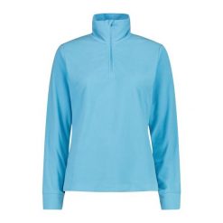 Damski polar CMP. Niebieskie bluzy sportowe damskie CMP, bez wzorów, z polaru, bez kaptura, narciarskie. Za 129.99 zł.