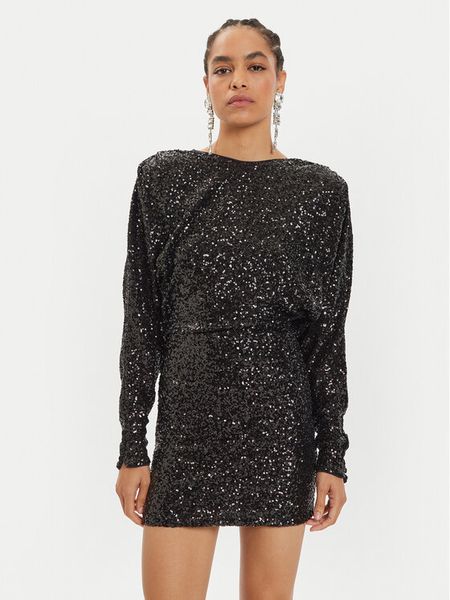 Pinko Sukienka koktajlowa Bernieri 104482 A29J Czarny Slim Fit. Czarne sukienki damskie Pinko, bez wzorów, z syntetyku, wizytowe, bez kołnierzyka, bez ramiączek. Za 1,389.00 zł.