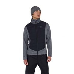 Bluza Rossignol męska Classique Hybrid Clim FZ szara. Szare bluzy męskie Rossignol, m, bez wzorów, sportowe, bez kaptura. Za 489.99 zł.