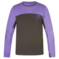 Koszulka z długim rękawem Rafiki Pitone. Czarne koszulki sportowe męskie Rafiki, bez wzorów, bez kołnierzyka, bez ramiączek, trekkingowe. Za 255.90 zł.