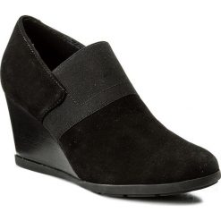 Półbuty GEOX - D Inspirat.Wed A D745ZA 00021 C9999 Black. Czarne półbuty damskie Geox, z materiału. W wyprzedaży za 269.00 zł.