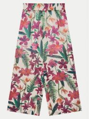 Guess Spodnie materiałowe J5GB09 WA2T0 Kolorowy Regular Fit. Spodnie materiałowe dla dziewczynek Guess, z aplikacjami, z materiału. Za 169.99 zł.