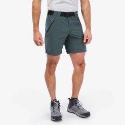 Second Life - Spodenki turystyczne męskie Quechua MH500 - Stan Dobry. Zielone szorty męskie QUECHUA, m, bez wzorów, z elastanu. Za 51.99 zł.