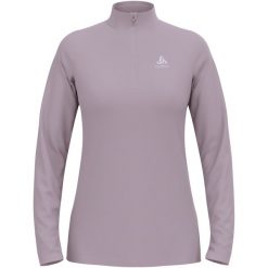 Bluza techniczna damska ODLO Essential Light Mid Layer 1/2 zip. Fioletowe bluzy damskie Odlo, bez wzorów, bez kaptura. W wyprzedaży za 209.99 zł.
