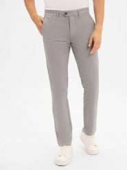 Finshley & Harding Chino - Dylan Slim Fit Mężczyźni Bawełna szary|brązowy w kratkę, 32-34. Brązowe spodnie materiałowe męskie Finshley & Harding, m, bez wzorów, z bawełny, eleganckie. Za 349.95 zł.