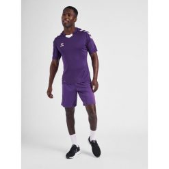 Koszulka piłkarska z krótkim rękawem męska Hummel Core XK Poly Jersey S/S. Czerwone buty sportowe męskie Hummel, m, bez wzorów, z jersey, bez kołnierzyka, bez ramiączek, do piłki nożnej. Za 84.00 zł.