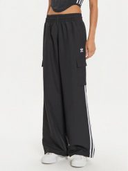 Adidas Spodnie dresowe adicolor 3-Stripes JF1292 Czarny Loose Fit. Czarne spodnie dresowe damskie Adidas, m, bez wzorów, z dresówki. Za 239.99 zł.