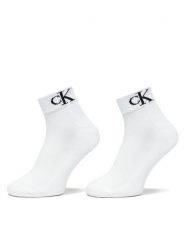 Calvin Klein Jeans Skarpety krótkie 701228805 Biały. Białe skarpety męskie Calvin Klein Jeans, bez wzorów, z bawełny. Za 59.99 zł.