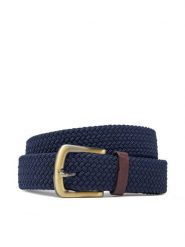 Barbour Pasek Męski Webbing MAC0038NY31 Granatowy. Niebieskie paski damskie Barbour, bez wzorów, z materiału. Za 219.99 zł.