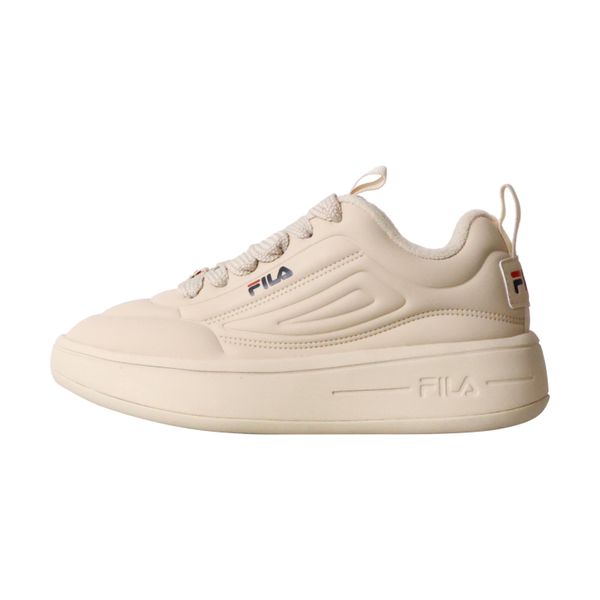Buty Superbubble. Brązowe obuwie sportowe damskie Fila, bez wzorów, z materiału, do biegania. Za 218.32 zł.