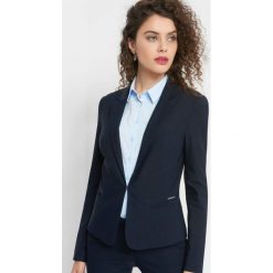 Taliowany żakiet. Niebieskie żakiety damskie Orsay, z haftami, z elastanu. Za 119.99 zł.