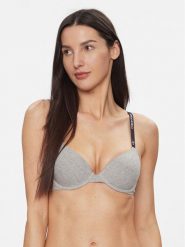 Calvin Klein Underwear Biustonosz z fiszbiną Lightly Lined Demi 000QF7219E Szary. Szare biustonosze Calvin Klein Underwear, bez wzorów, z bawełny. Za 189.99 zł.